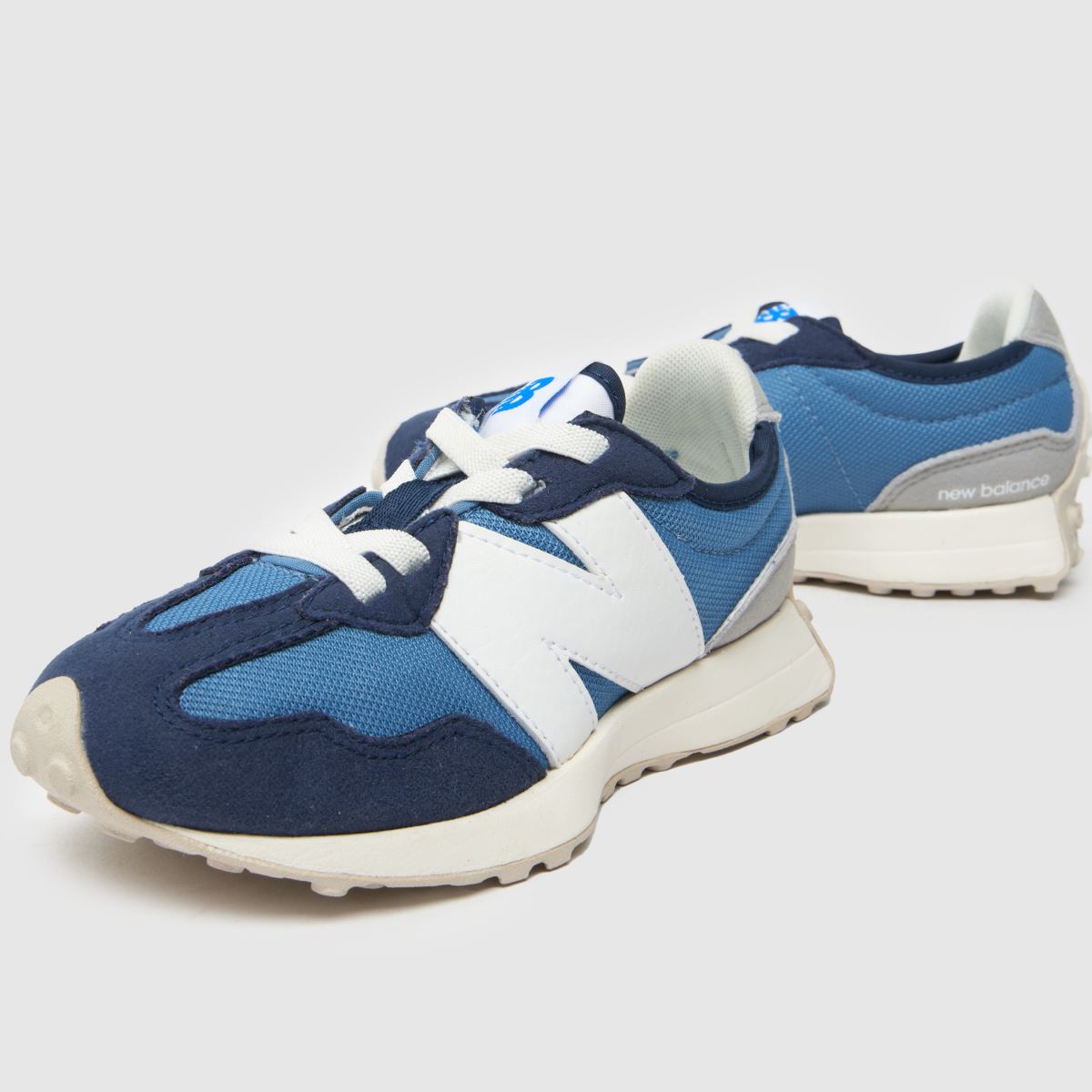 New Balance marinblå multifärgade 327 Junior-sneakers för pojkar