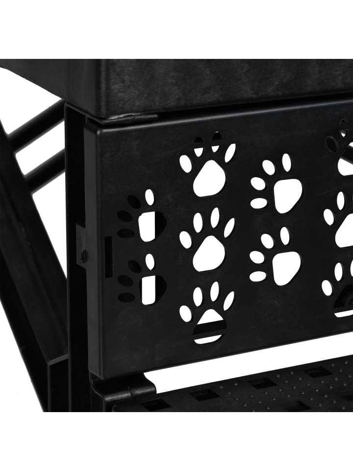 relaxdays Hundetreppe in Grau - (B)35x (H)30 x (T)45 cm günstig kaufen onesize