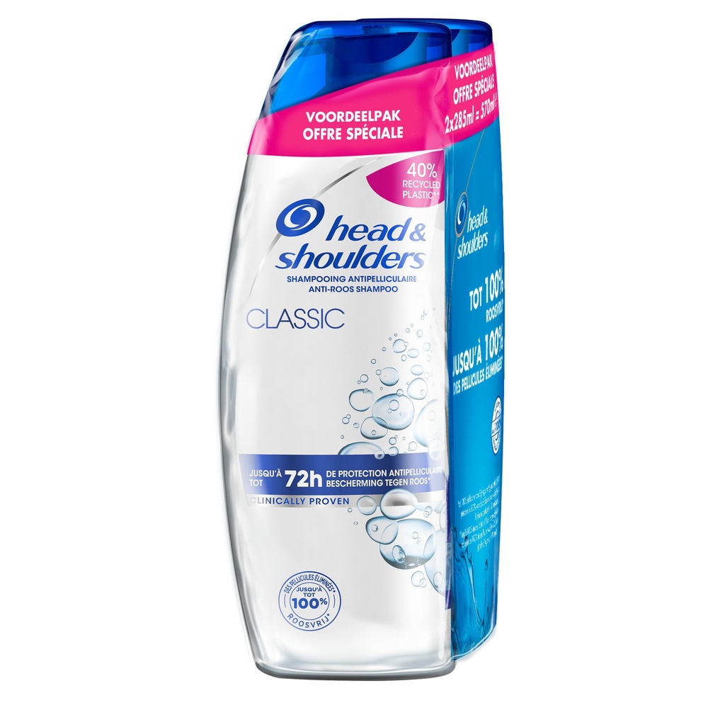 head & shoulders Head & Shoulders Classic Shampoing, 2x285ml Shampoing