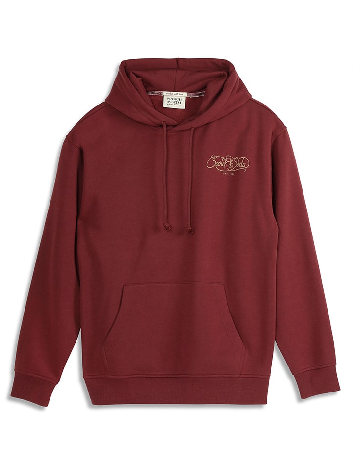 Scotch & Soda Hoodie in Bordeaux günstig kaufen