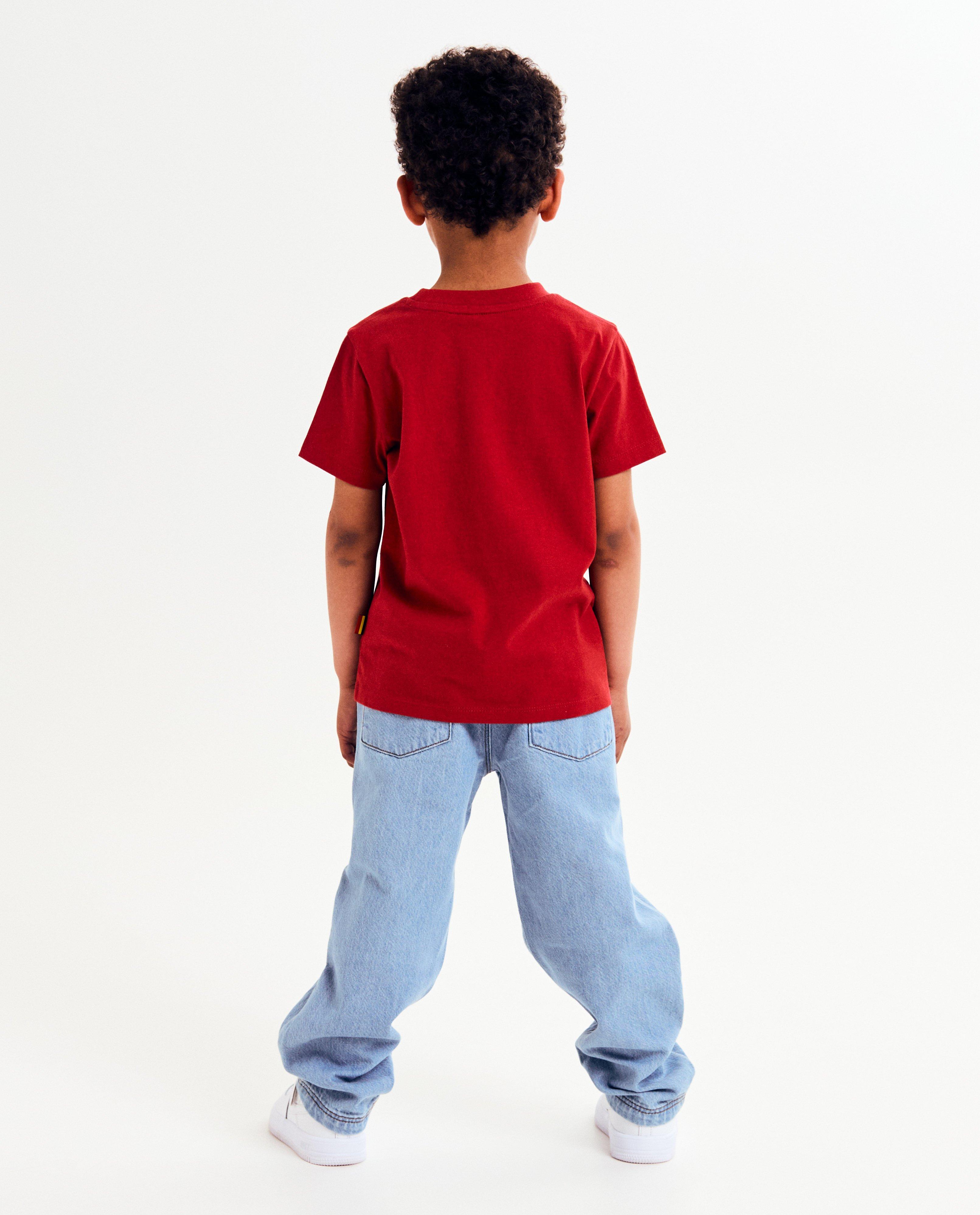 Baptiste biopamut póló, unisex, 98-128 piros
