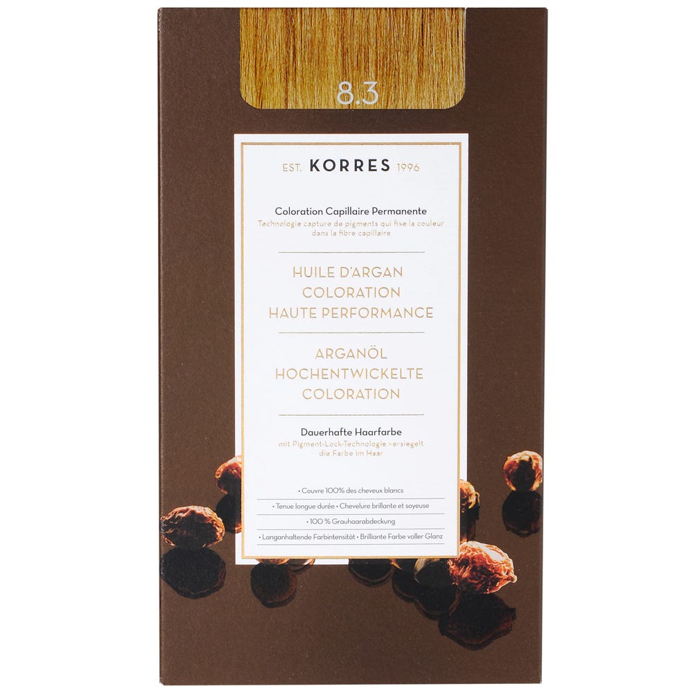Korres Argan Oil Hair Colorant 8.3 Honigblond