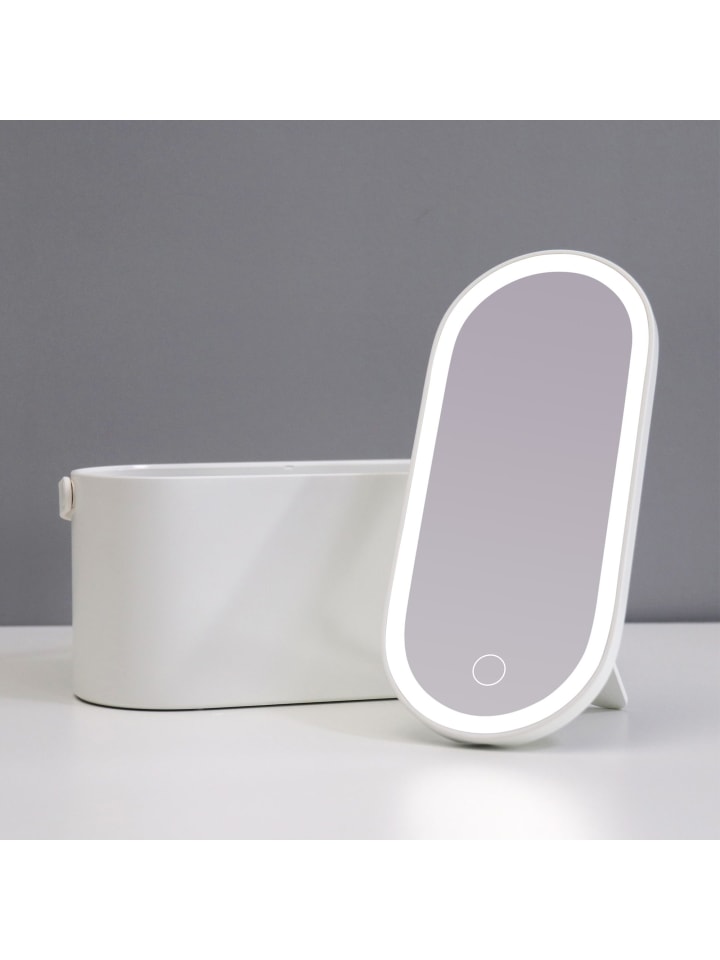 Ailoria MAGNIFIQUE Beautycase mit dimmbarem LED-Spiegel (USB) in weiß günstig kaufen onesize