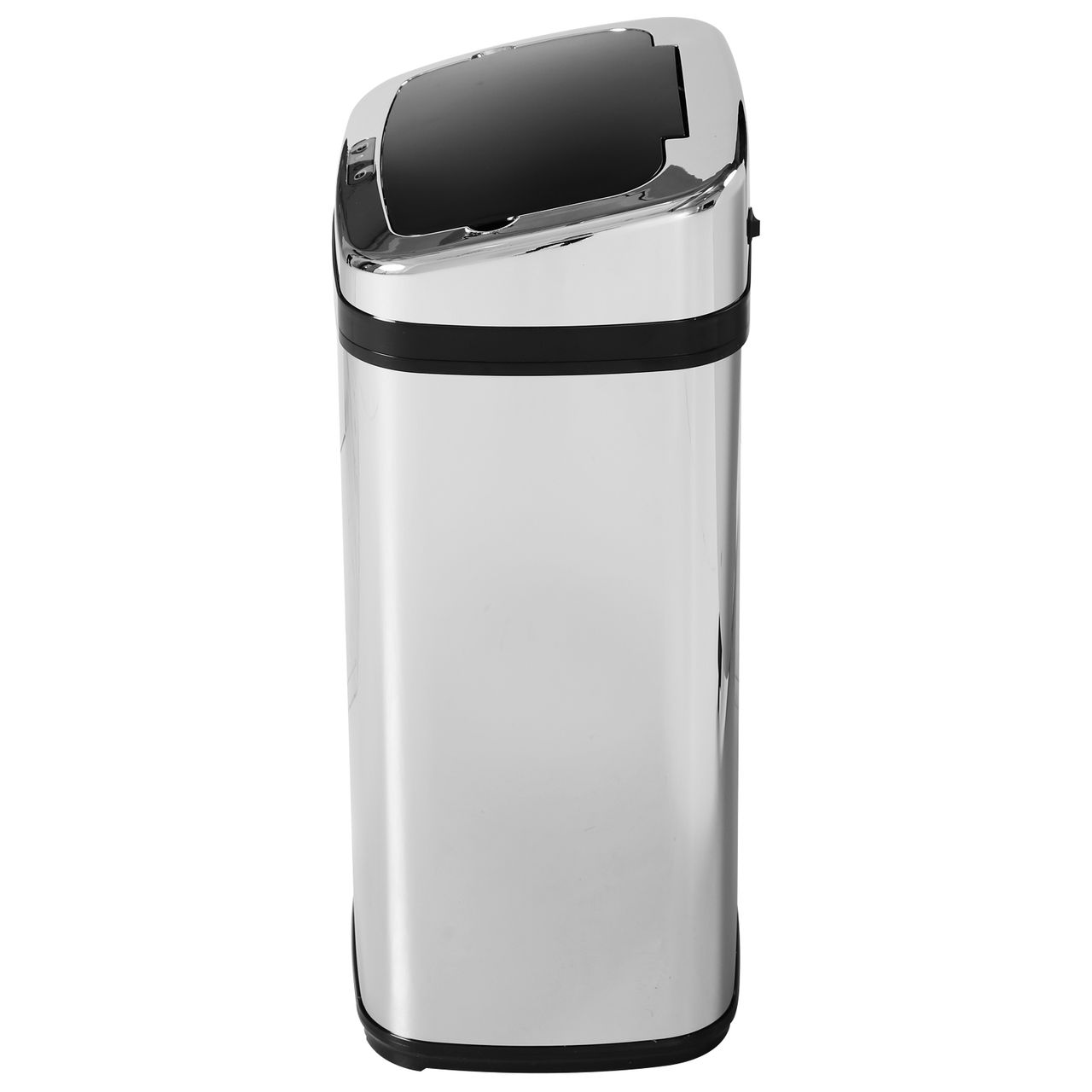 HOMCOM Edelstahl Automatik Sensor Mülleimer Abfalleimer IR Sensor mit/ohne Inneneimer rund viereckig (30L/viereckig)