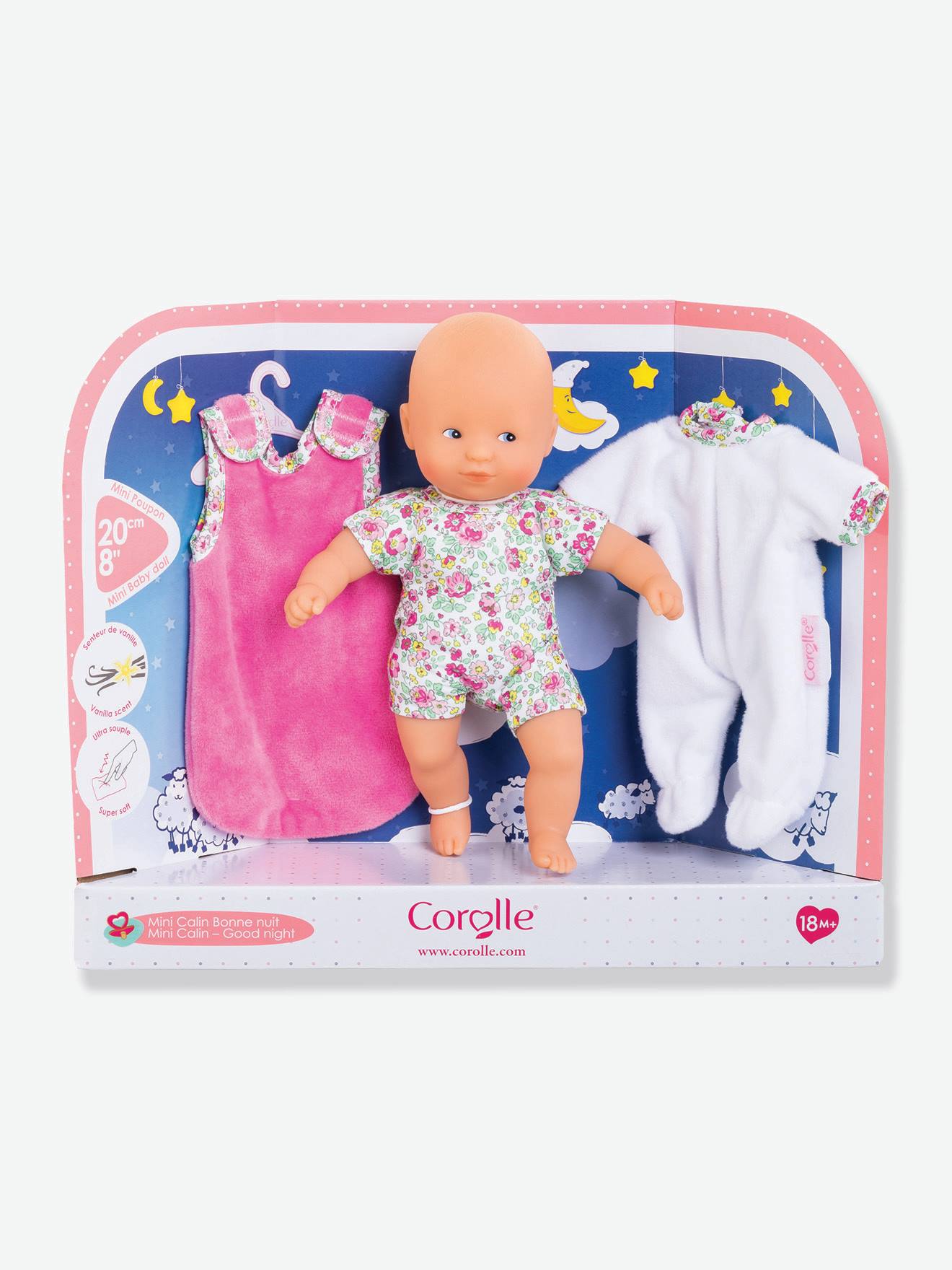 Corolle Babypuppe MINI-CÂLIN BONNE NUIT JARDIN EN FLEURS COROLLE - bonbon rosa