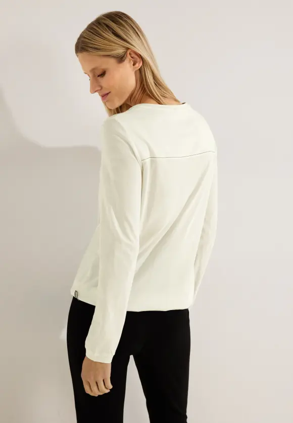 CECIL Langarmshirt mit Gummibund