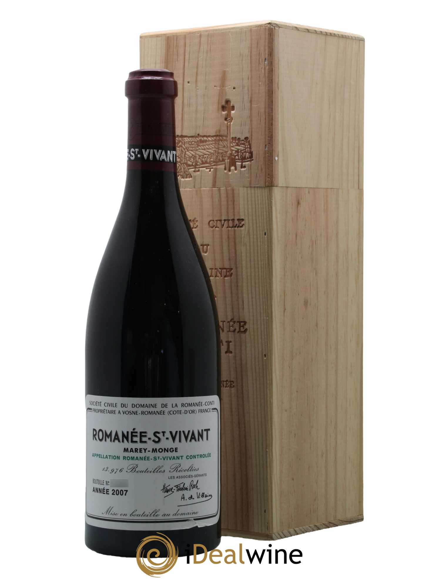 Romanée-Saint-Vivant Grand Cru Domaine de la Romanée-Conti  2007 - Lot de 1 Bouteille