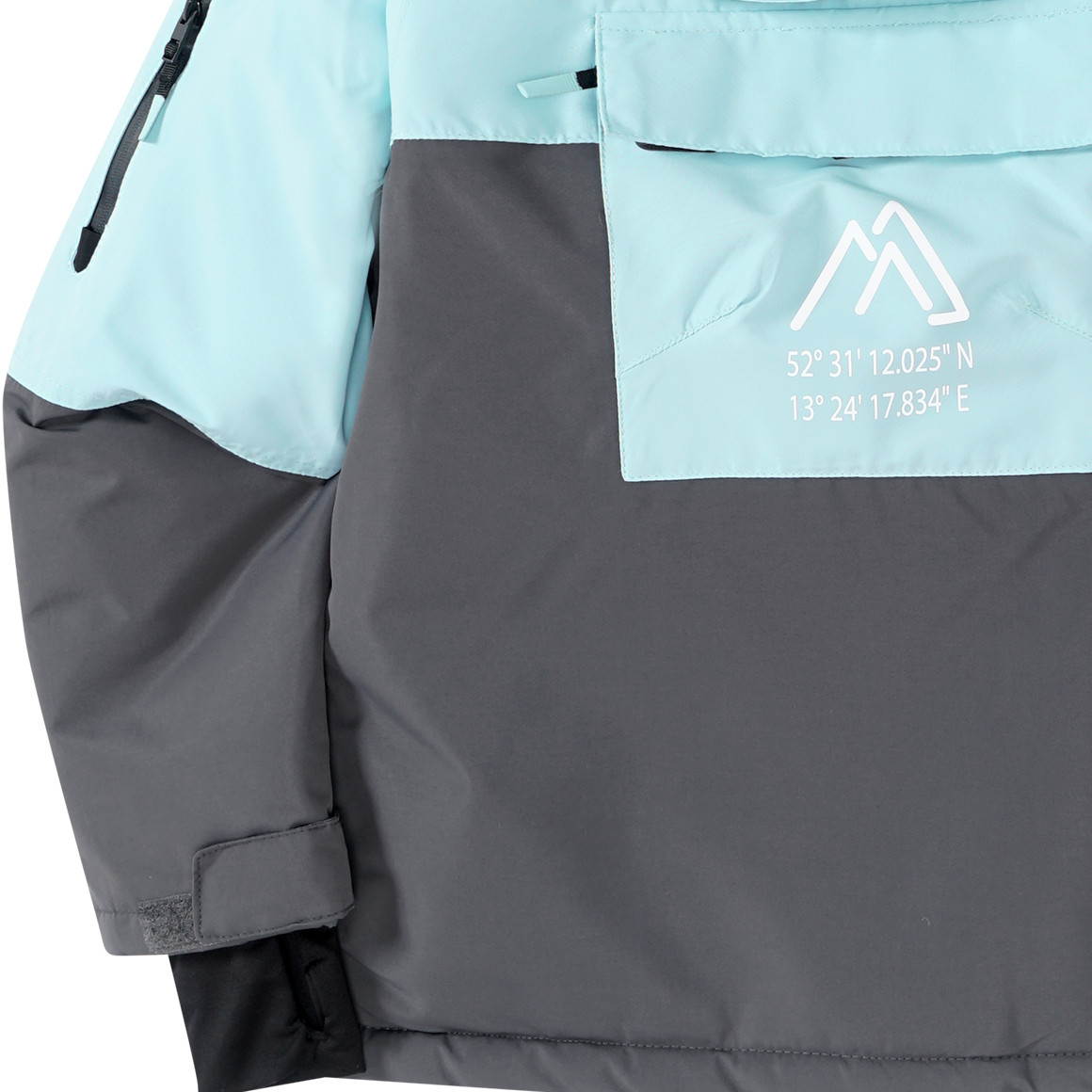 Mädchen Schneejacke mit Fronttasche