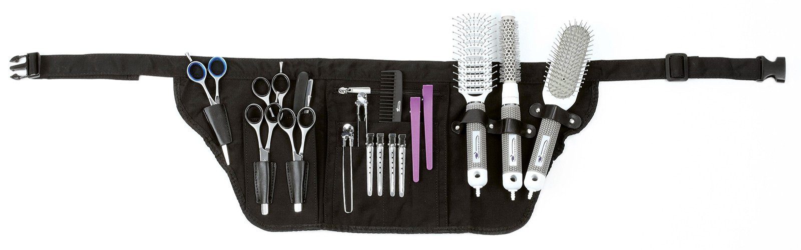 Kosmetex Kosmetikkoffer 58x25 cm Identity Friseurtasche, Friseurwerkzeug Gürtel Scherentasche