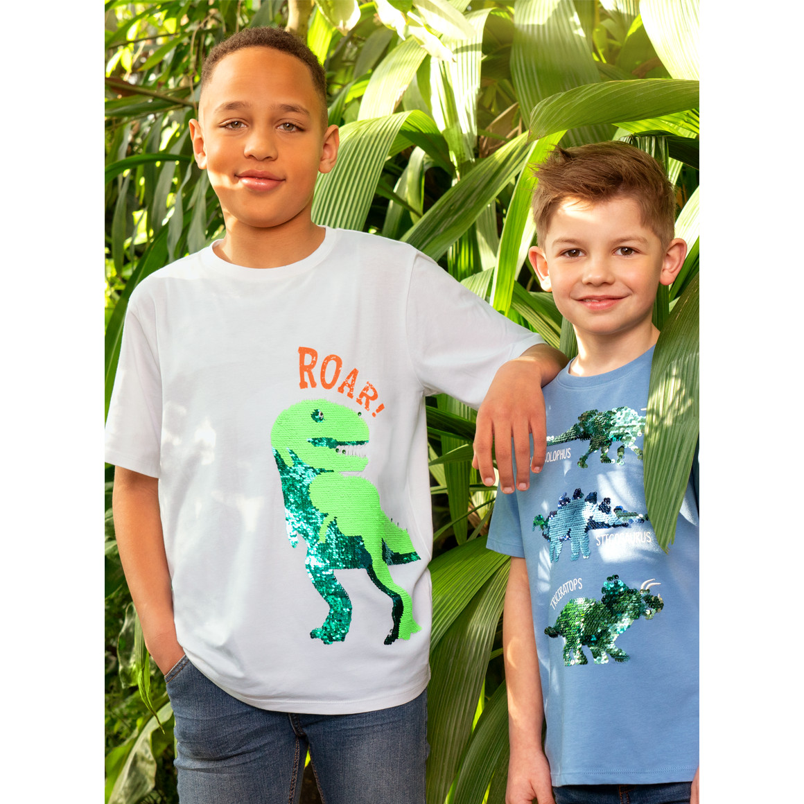 Jungen T-Shirt mit Wendepailletten
