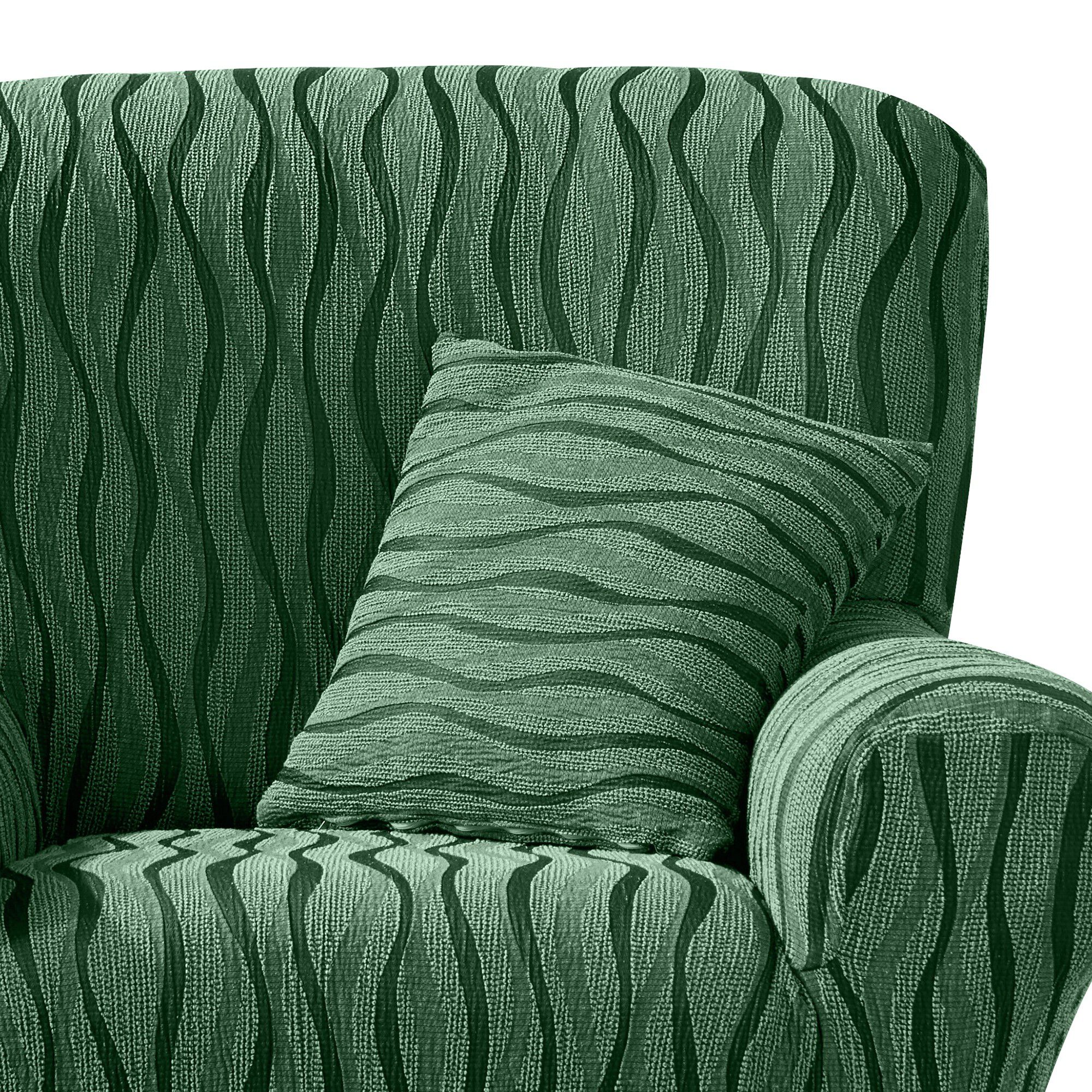 Housse coussin jacquard imprimé