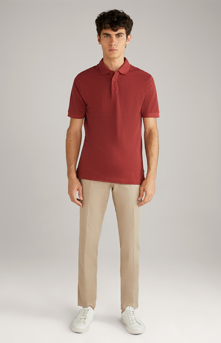 Baumwoll-Poloshirt Primus in Rost