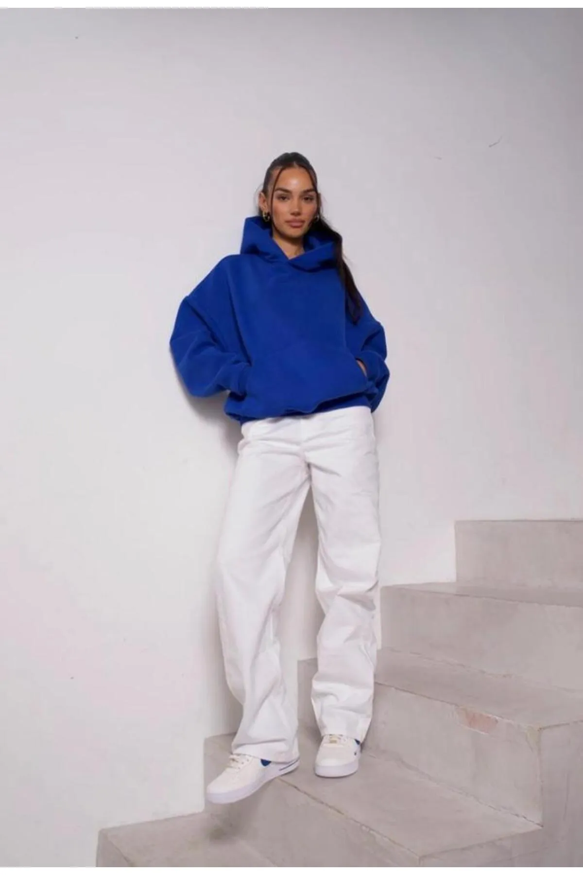 My Blog  Unisex Saks Blaues Kapuzenpullover