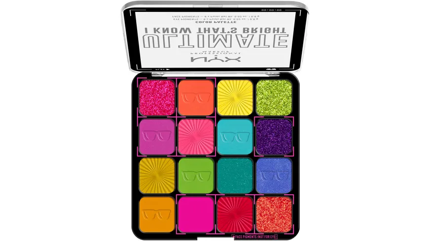 NYX PROFESSIONAL MAKEUP Lidschattenpalette I Know That’s Bright