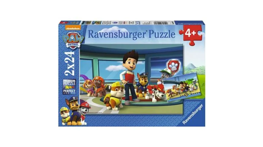 Ravensburger Puzzle - Paw Patrol, Hilfsbereite Spürnasen, 24 Teile