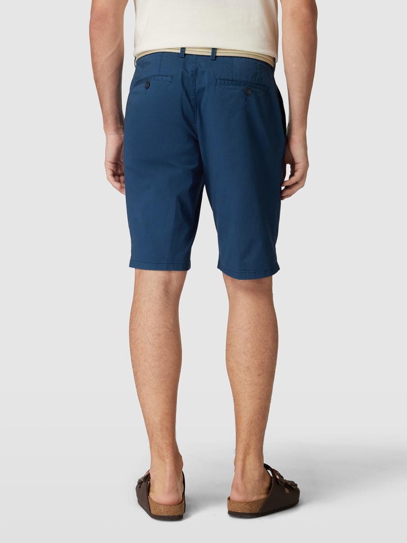 Bermudas mit Stoffgürtel in jeans