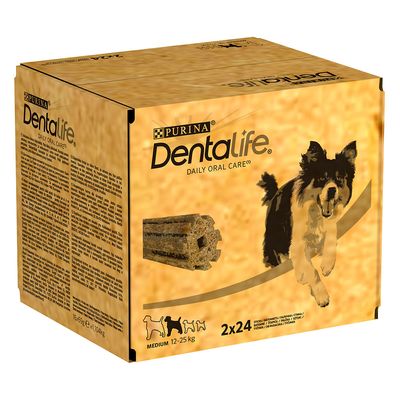 PURINA Dentalife Tägliche Zahnpflege-Snacks für mittelgroße Hunde