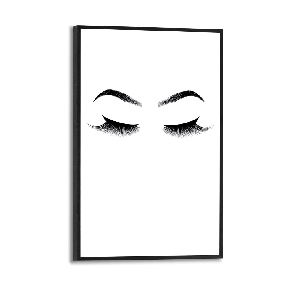 Rahmenbild Wimpern Augenbrauen