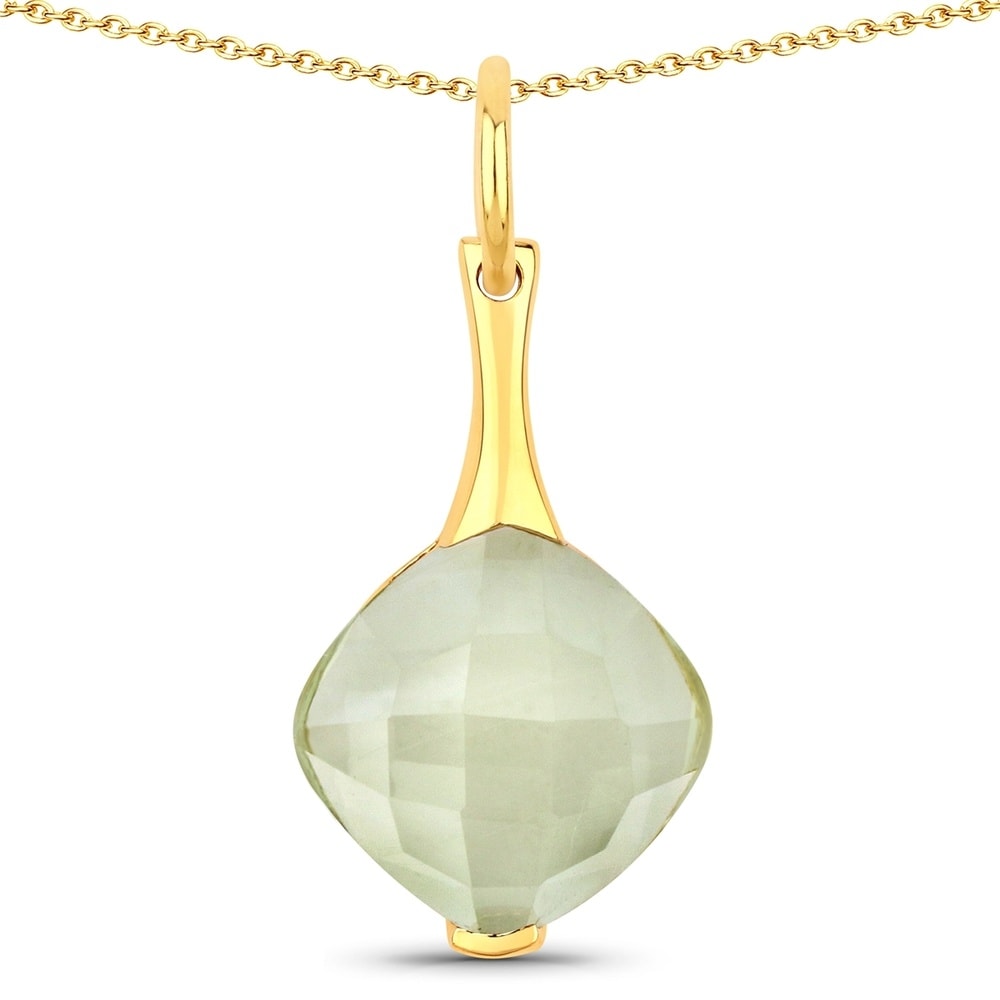 Rafaela Donata Chaîne Argent sterling Améthyste en Or jaune Bijoux