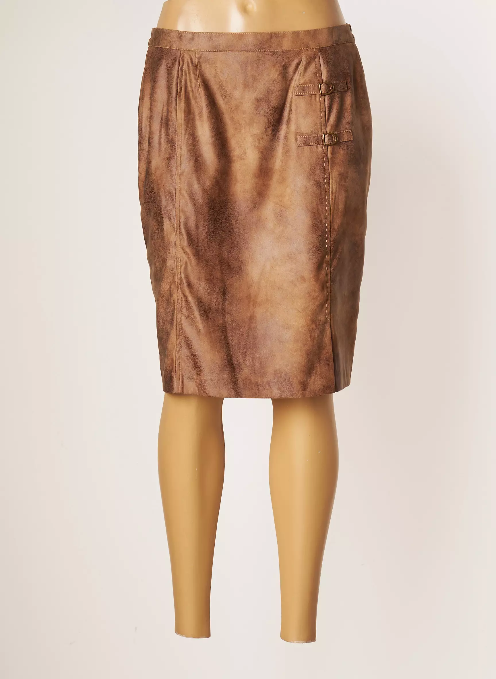 Jumfil Jupes Mi Longues Femme couleur marron