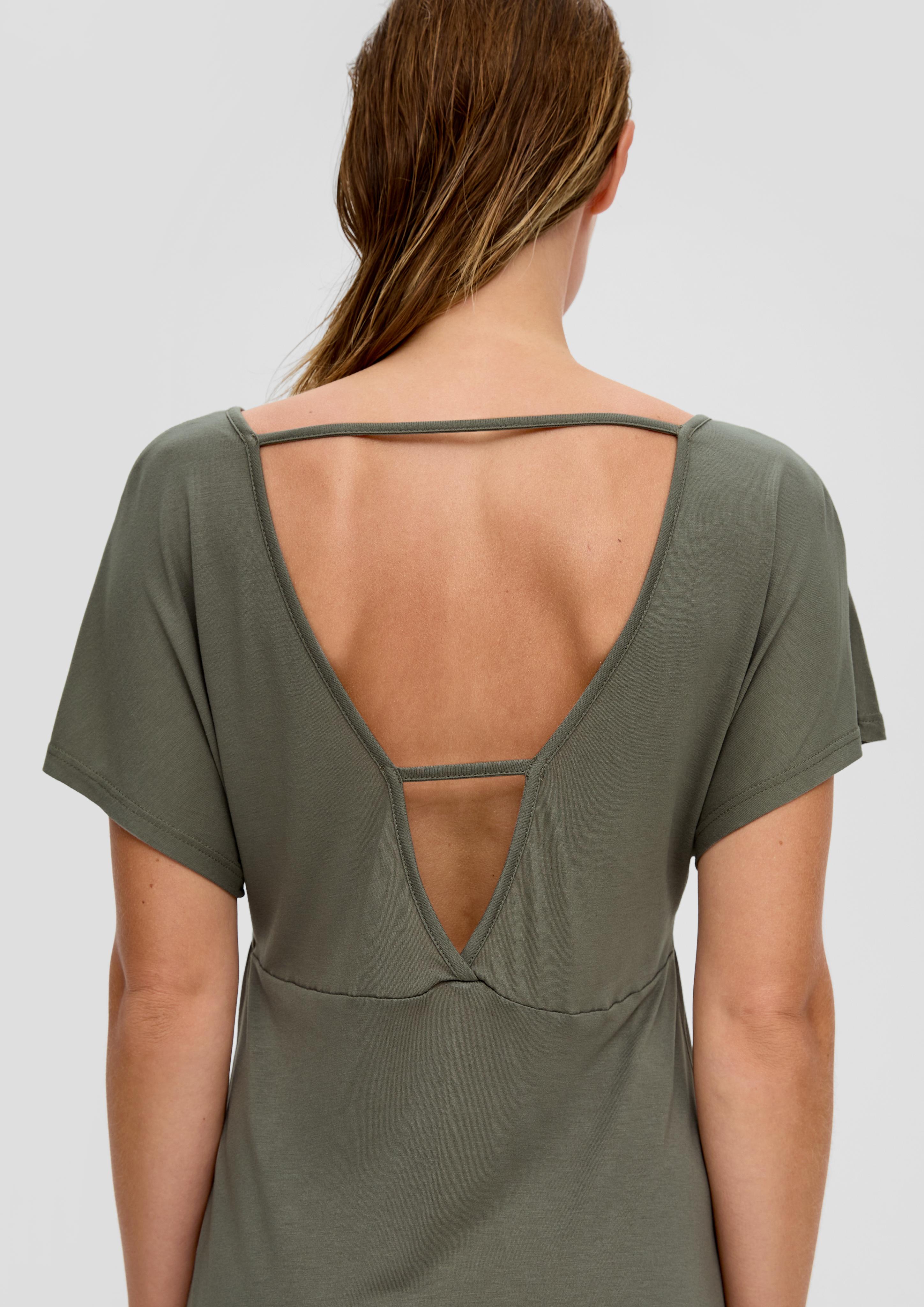Viskose-Strandkleid mit Rückenausschnitt  6009074-7800