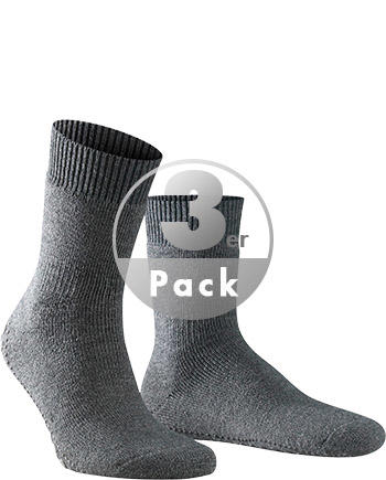 Falke, Serie Homepads, Wolle-Baumwolle rutschhemmend, anthrazit