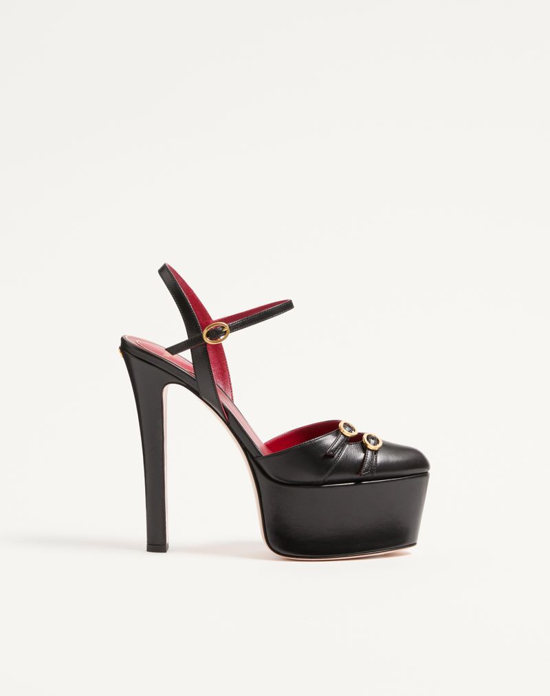 145 mm Crasher Platform Pumps i gedeskind