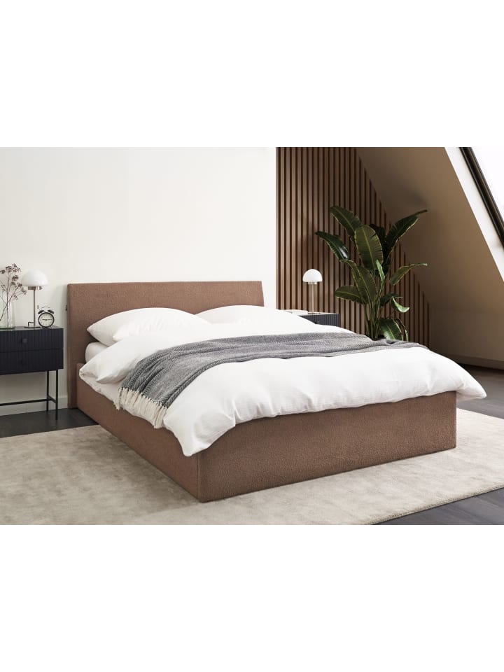 Beliani Doppelbett ORBEY in Braun - (W) 157 x (H) 88 x (L) 212 cm günstig kaufen onesize