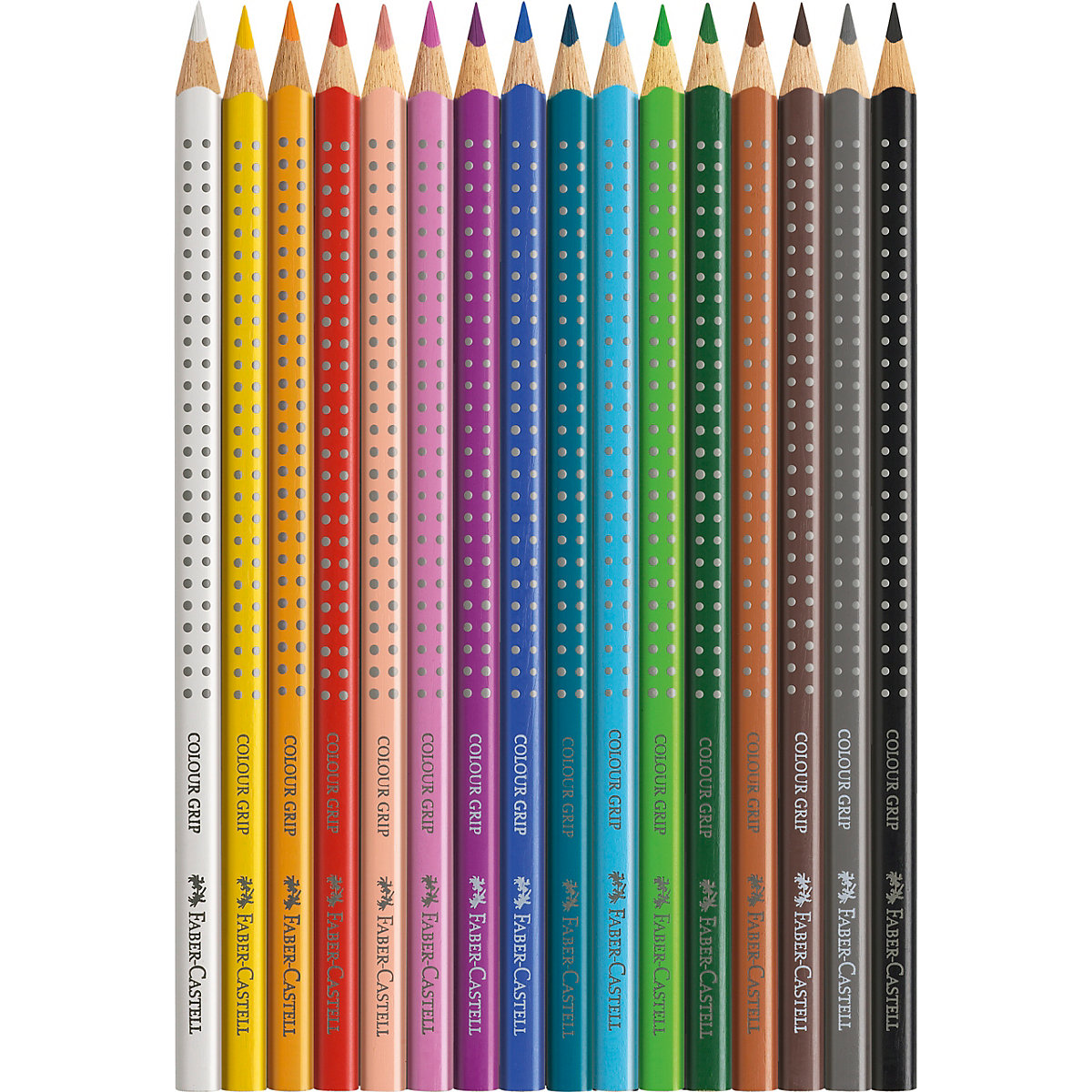 Buntstifte COLOUR GRIP, wasservermalbar, 12 Farben