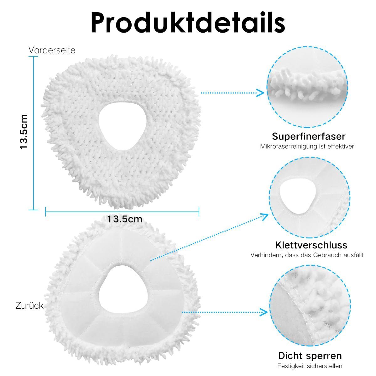 Narwal Saugroboter Zubehör-Set Zubehörpaket, Zubehör für Narwal Freo, (mit 1 Hauptbürste, 4 Seitenbürste, 6 Wischtücher, 2 HEPA Filter, 2 Tank-Filter und 2 Reiniger, 17-tlg)
