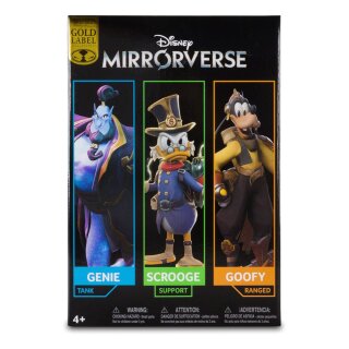 Disney Mirrorverse Actionfigur - Combopack Genie, Scrooge McDuck & Goofy (Gold Label)