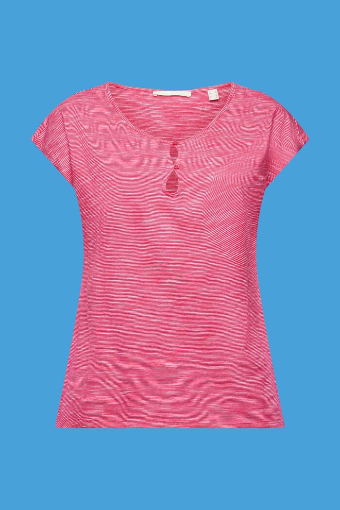 T-Shirt mit Schlüsselloch-Ausschnitt