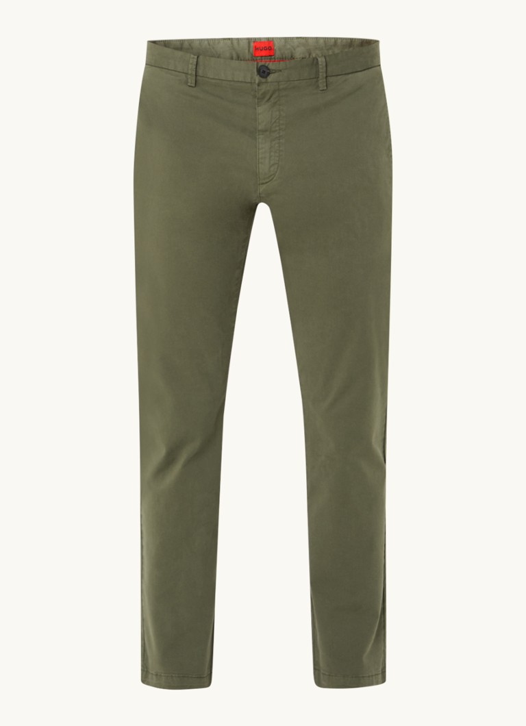 Pantaloni chino HUGO BOSS David Slim Fit cu talpă elastică