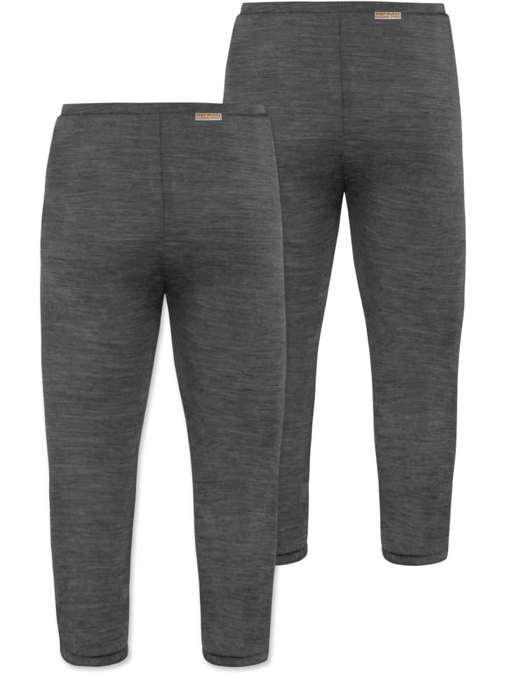 Normani Outdoor Sports 2er Pack Baby Merino Hose mit Füßen in Anthrazit günstig kaufen