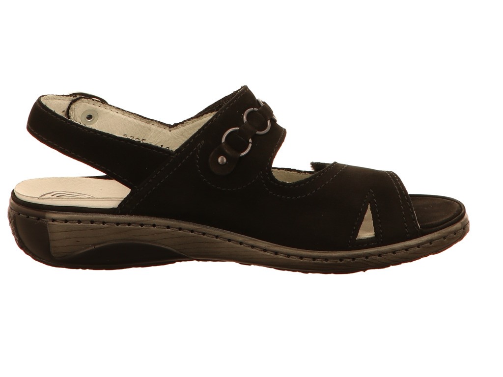 WALDLÄUFER Komfort Sandalen schwarz