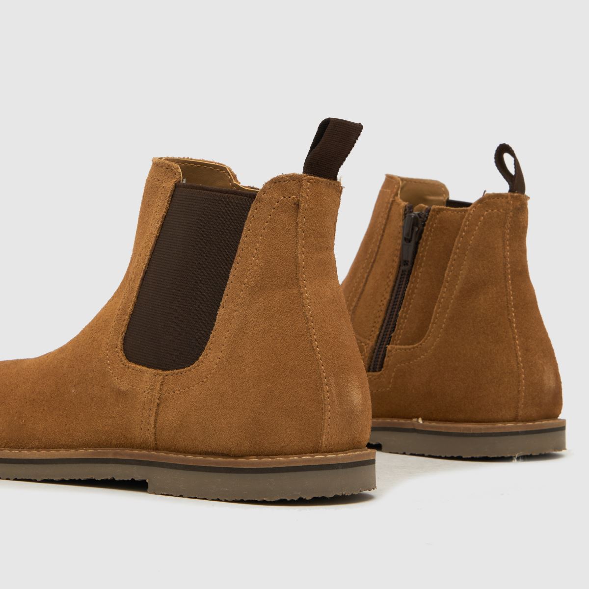 Schuh bruna, aktuella mockastövlar för pojkar och ungdomar