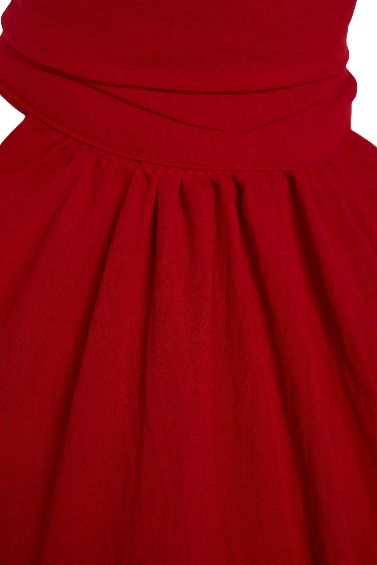 Trendyol Collection  Roter Skaterrock mit Neckholder und gewebtem Kleid TWOSS21EL1538