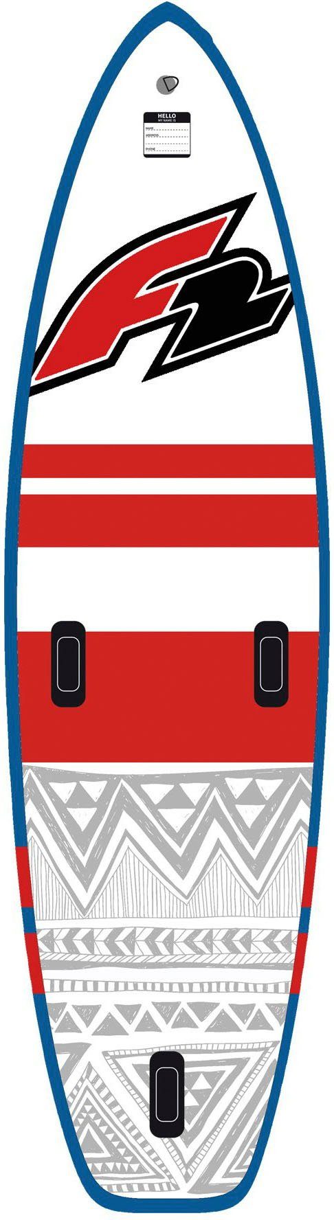 F2 Inflatable SUP-Board Glide Surf 10,8 red, (Packung, 5 tlg)