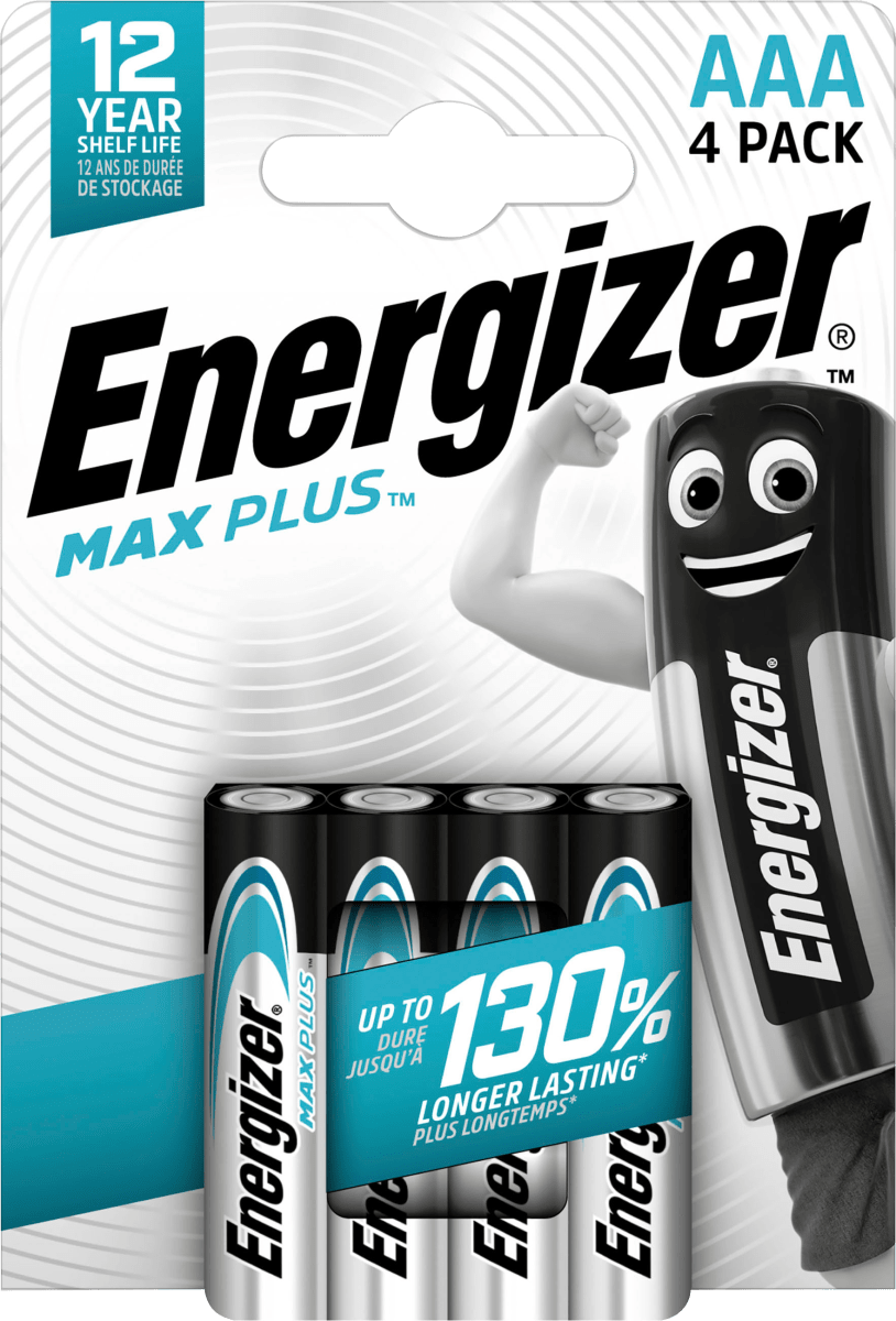 Batterien\tMax Plus AAA, 4 St