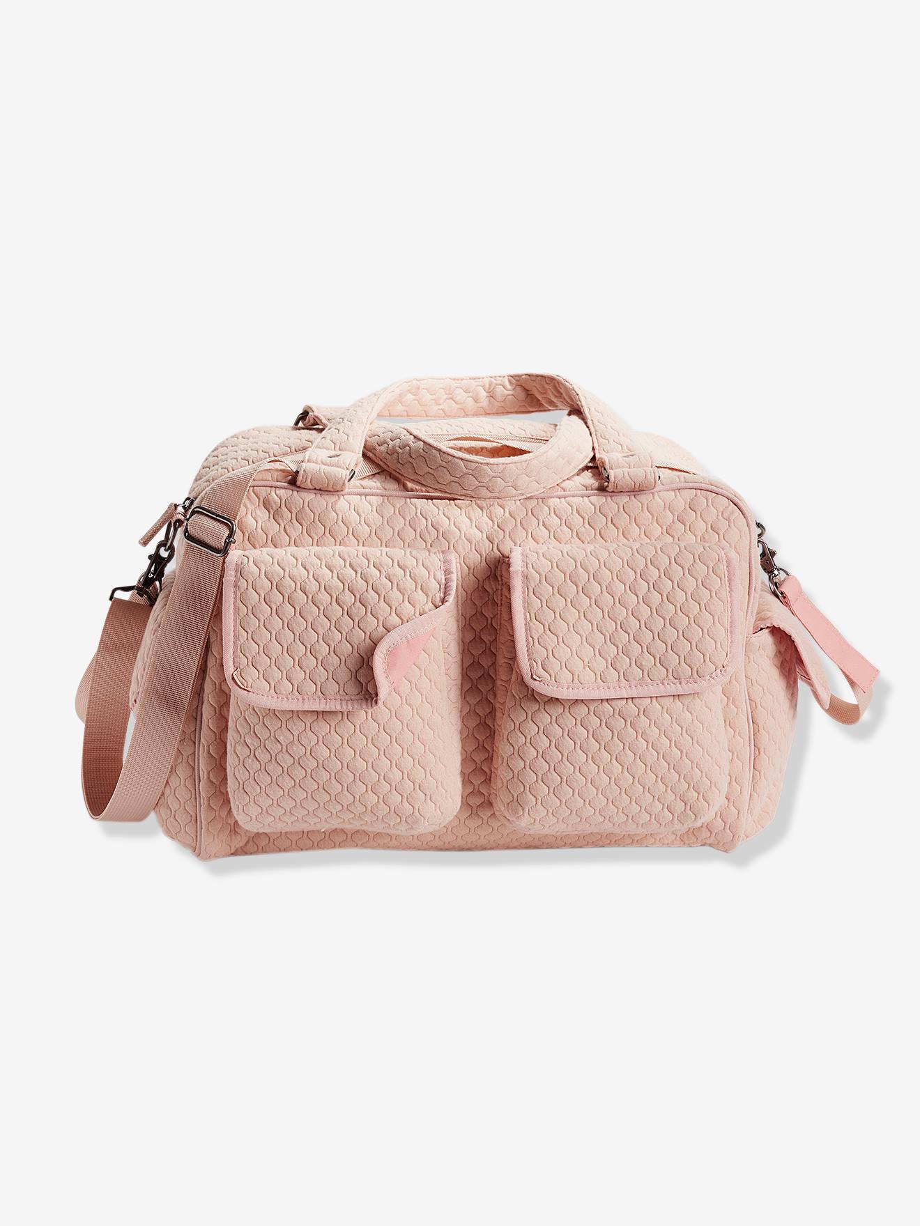 Sac à langer Journée multipoches vertbaudet rose poudré