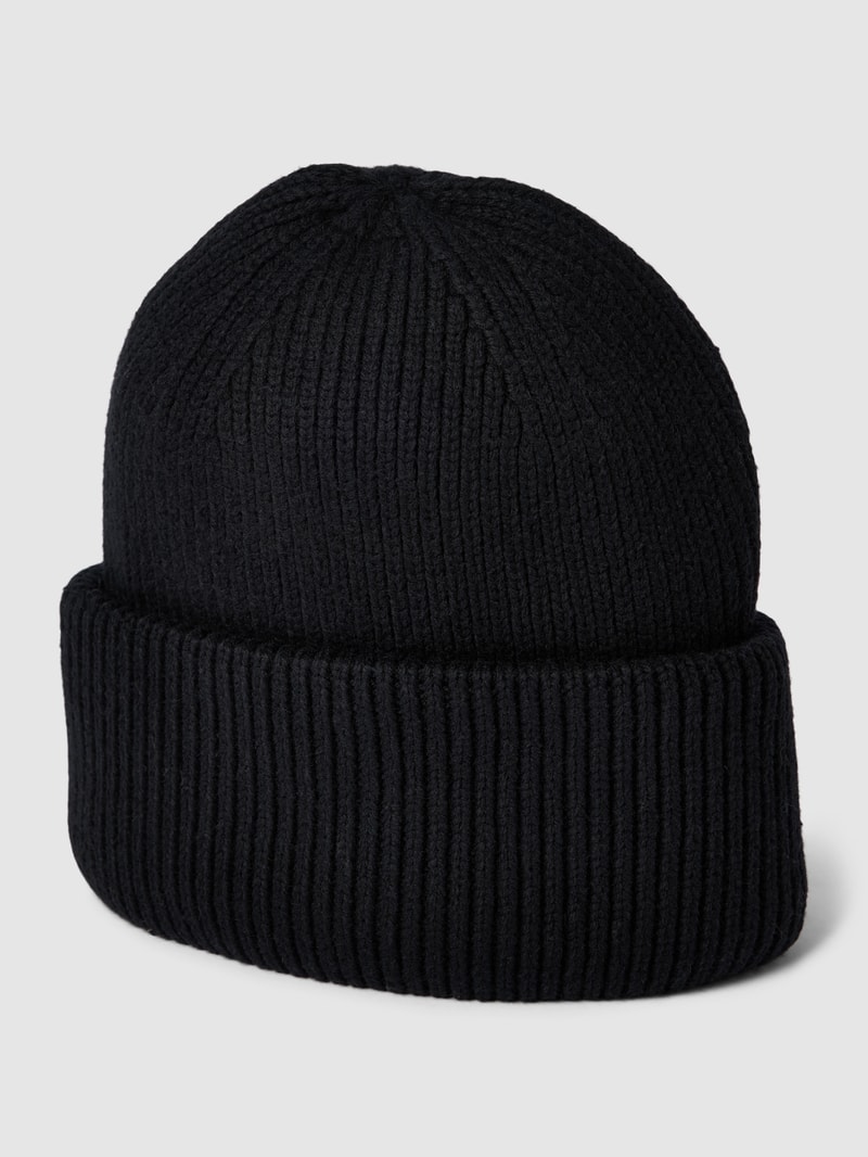 Beanie in Strick-Optik Modell 'MILLA' in schwarz