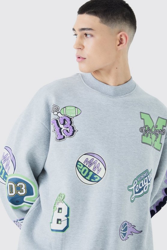Oversize Sweatshirt-Trainingsanzug