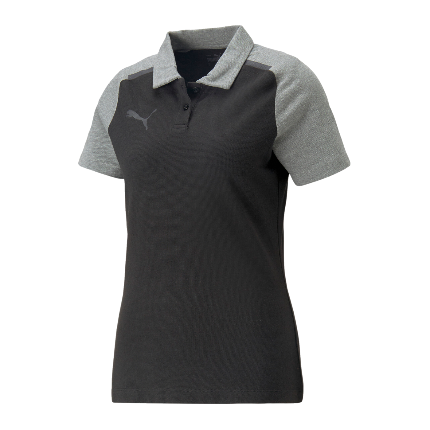 PUMA teamCUP Casuals Poloshirt Daman Schwarz F03