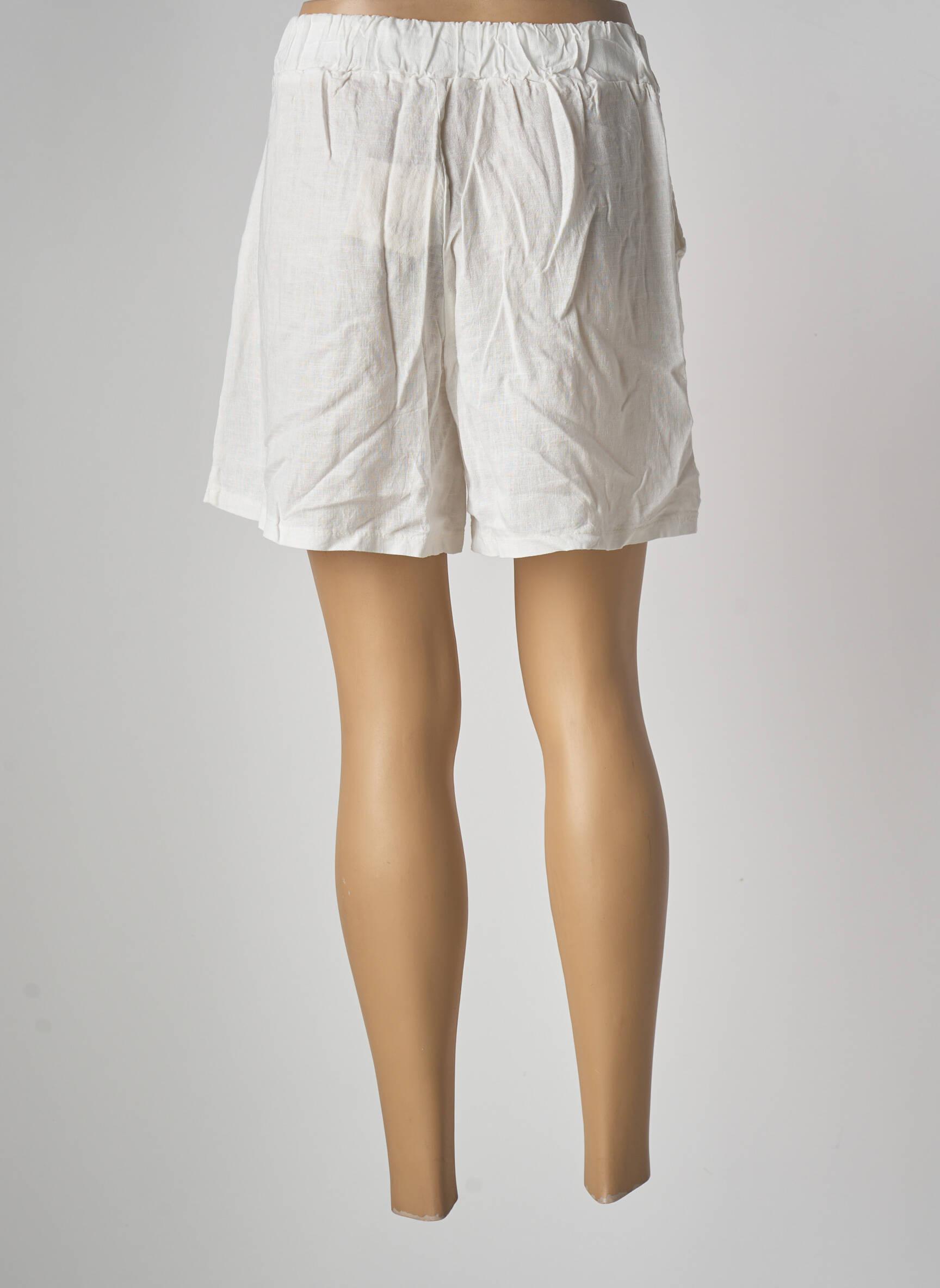 Ema Blue S Bermudas Femme couleur beige