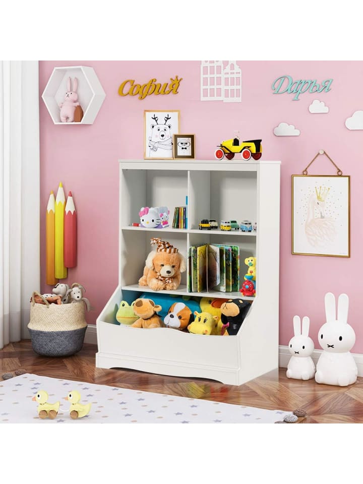 COSTWAY Spielzeugschrank in Weiß günstig kaufen onesize