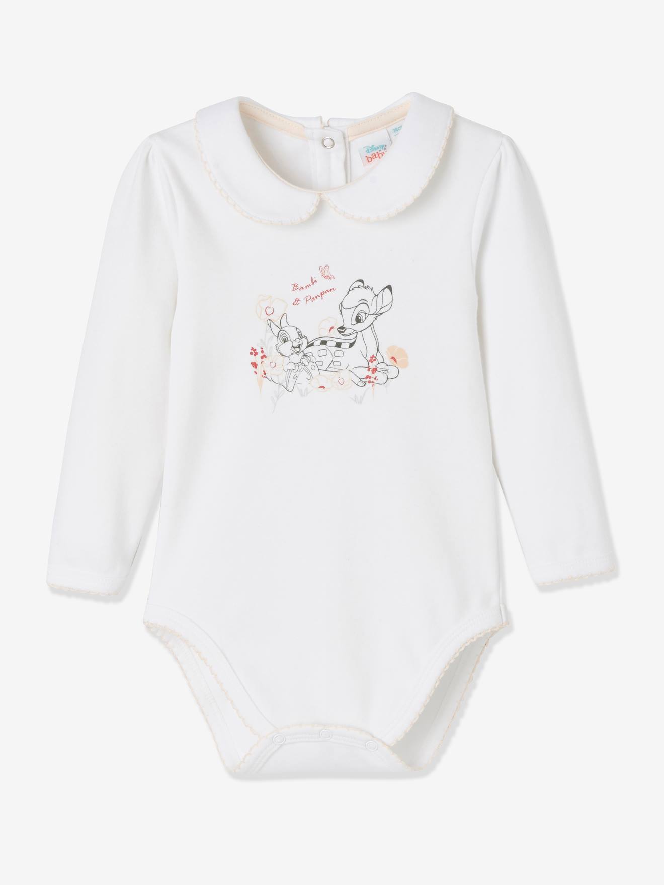 Lot de 2 bodies bébé fille DS Bambi® manches longues rose