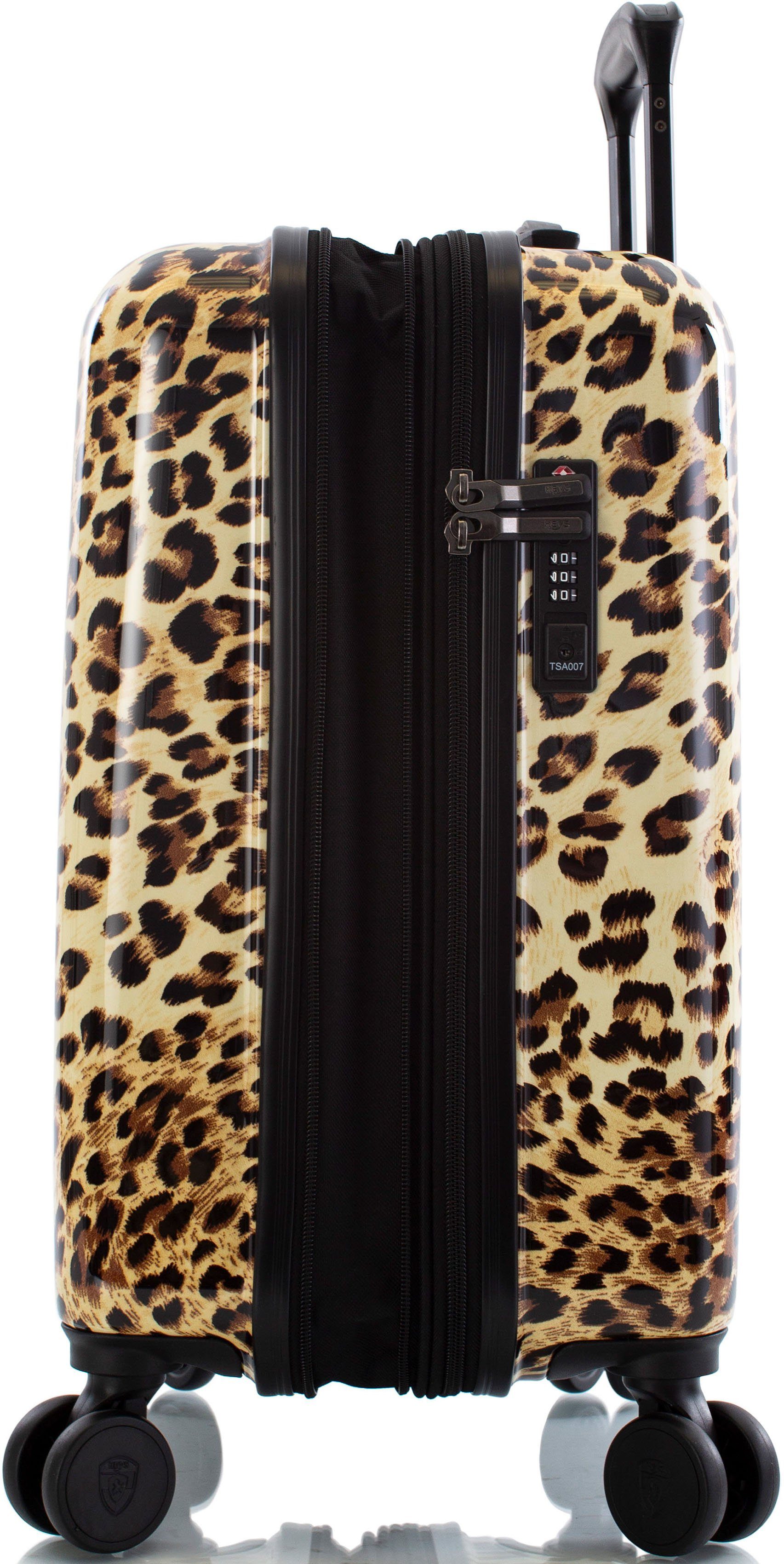 Heys Hartschalen-Trolley Leopard, 53 cm, 4 Rollen, mit Volumenerweiterung