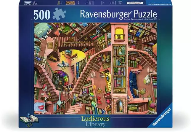 Puzzle 500 Teile - Ludicrous Libray