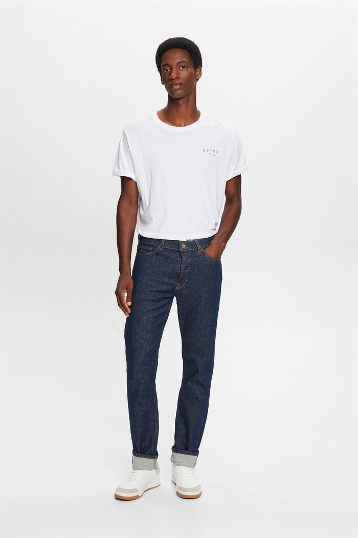 Jeans mit geradem Bein und mittlerer Bundhöhe