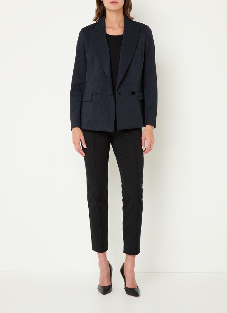 Penny black Kristin double-breasted blazer with flap pockets